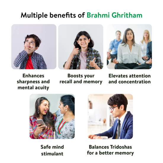Kerala Ayurveda Brahmi Ghritham 150 ml - Enhance Mental Acuity