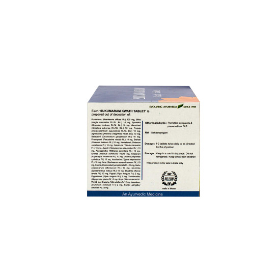 Kerala Ayurveda Sukumaram Kwath Tablet - Natural Digestive Health Solution