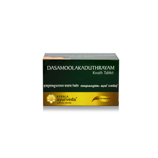 Kerala Ayurveda Dasamoolakaduthrayam Kwath Tablet - Herbal Relief for Respiratory and Digestive Health