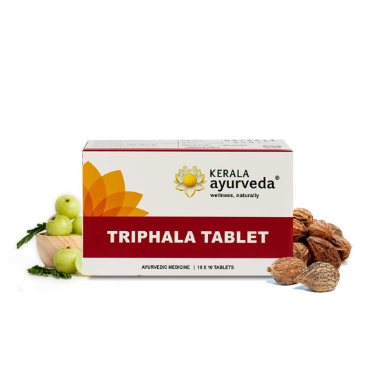 Kerala Ayurveda Triphala Tablet - 100% Ayurvedic Medicine for Gut Health
