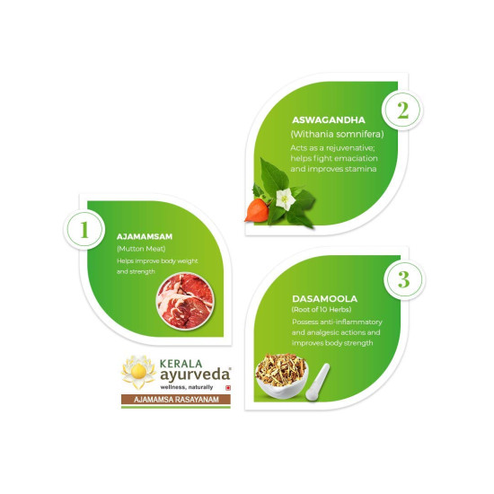 Kerala Ayurveda Ajamamsa Rasayanam 500 Gm - Boost Strength & Stamina