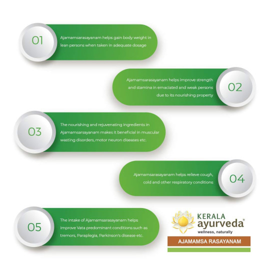 Kerala Ayurveda Ajamamsa Rasayanam 500 Gm - Boost Strength & Stamina
