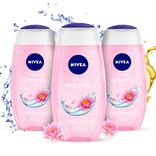 NIVEA Waterlily & Oil Body Wash - Refreshing Care & Moisturizing