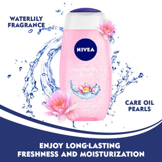 NIVEA Waterlily & Oil Body Wash - Refreshing Care & Moisturizing
