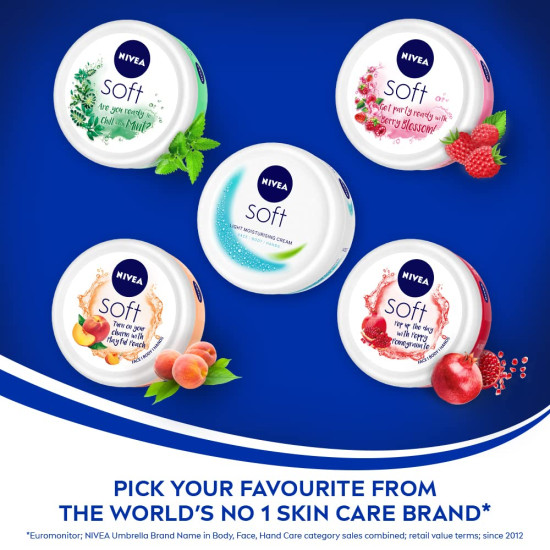 NIVEA Soft Light Moisturising Cream - Chilled Mint 100ml
