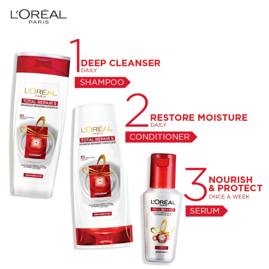L'Oreal Paris Total Repair 5 Shampoo Combo - Fight Hair Damage