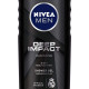 NIVEA Men Deep Impact Shower Gel - Deep Cleansing with Free Loofah