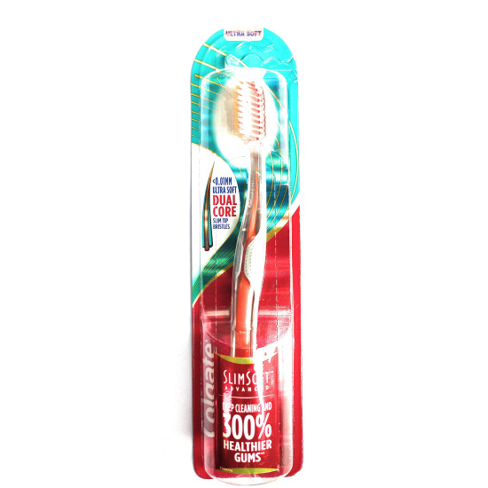 Colgate Slim Soft Advanced Ultra Soft Toothbrush - Superior Plaque Removal