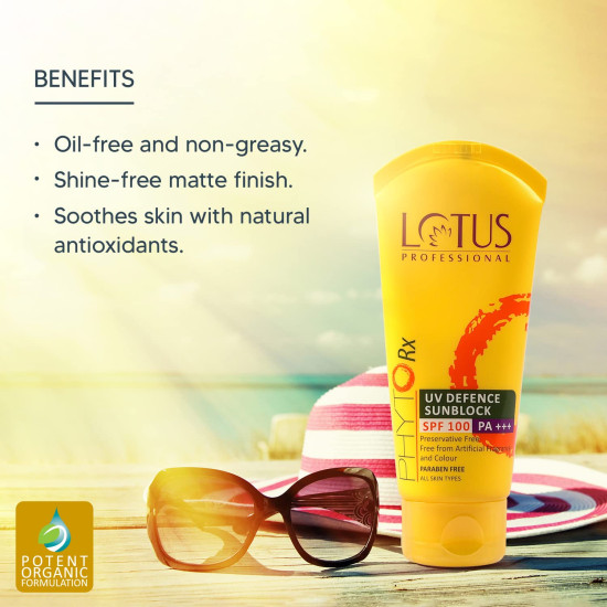 Lotus Professional UV Defence Sunblock SPF 100 - Ultimate Sun Protection