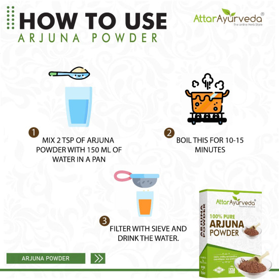 Attar Ayurveda Arjuna - Terminalia Arjuna - Arjuna Herb (POWDER) (800 Grams)