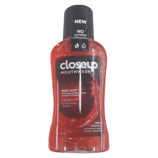 Closeup Close Up Mouthwash, 250ml (Red Hot) - Long-lasting Freshness
