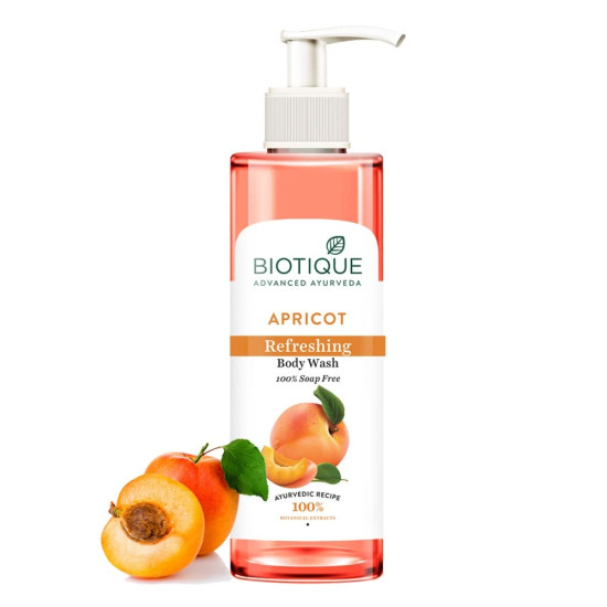 Biotique Bio Apricot Refreshing Body Wash - Keeps Skin Fresh and Clean
