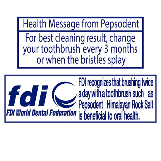 Pepsodent Himalayan Rock Salt Gentle Cleanse Tooth Brush Soft - Natural Oral Care Solution