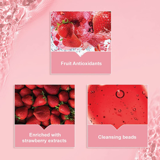 LAKMÉ Blush & Glow Strawberry Freshness Gel Face Wash - Gentle Cleansing with Real Strawberry Extracts