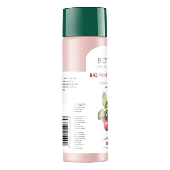 Biotique Winter Cherry Rejuvenating Body Lotion - Intense Hydration & Anti-Ageing