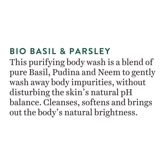 Biotique Basil & Parsley Revitalizing Body Wash - 100% Botanical Extracts