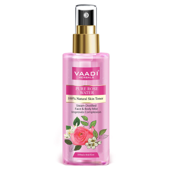 VAADI HERBALS Rose Water - 100% Natural & Pure for Healthy Skin