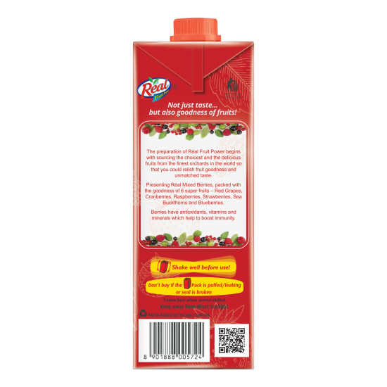 DABUR Real Mixed Berries Fruit Juice - Rich in Vitamin C