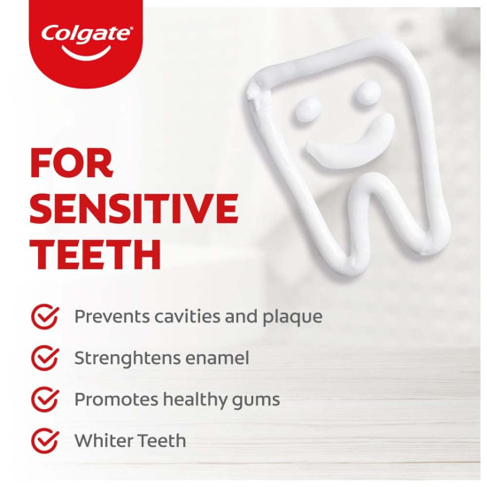 Colgate Sensitive Everyday Protection Toothpaste - Twin Pack for Sensitive Teeth