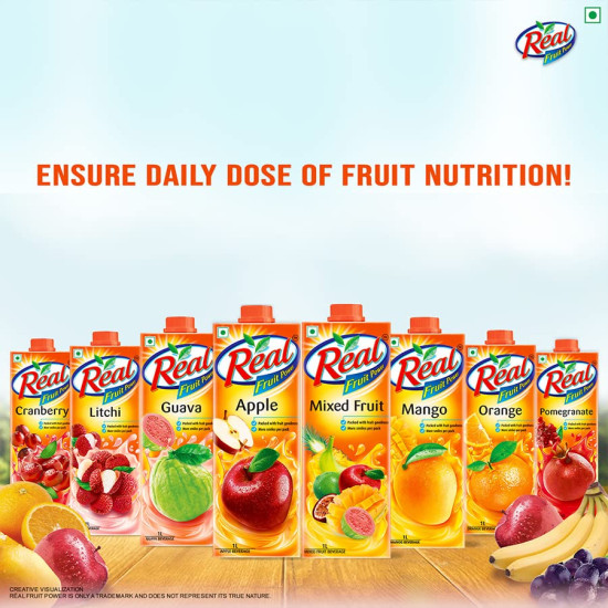 Real Masala Mixed Fruit Juice - 1L | No Added Preservatives - Refreshing Fruit Drink