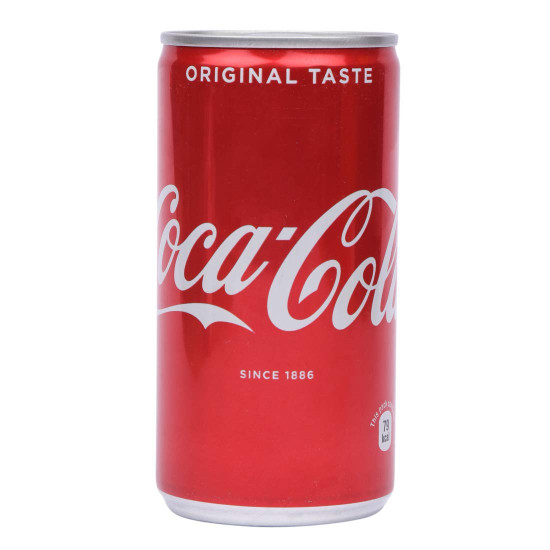 Coca-Cola No Artificial Flavors Cola 180 Ml Can - Zero Sugar, Refreshing Taste