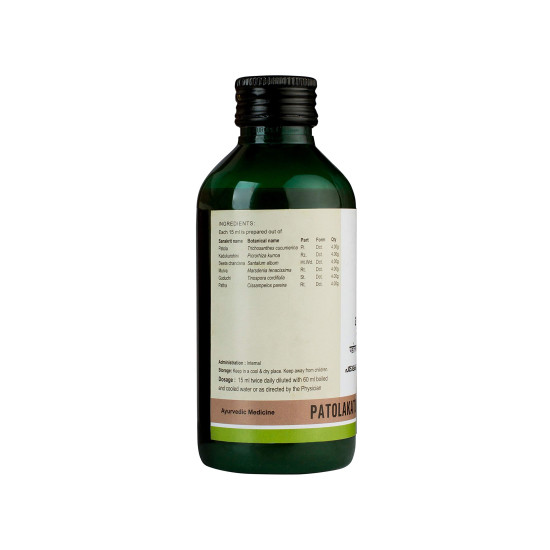 Kerala Ayurveda Patolakatukurohinyadi Kwath 200 Ml - Herbal Skin and Liver Support