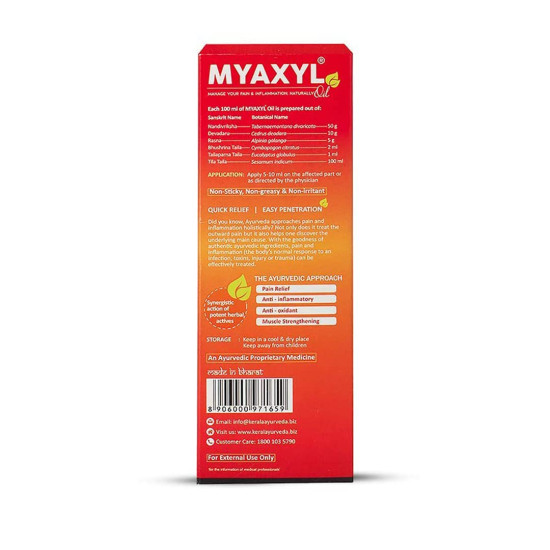 Kerala Ayurveda Myaxyl Ayurvedic Pain Relief Oil 200 ml - Instant & Long-Term Relief