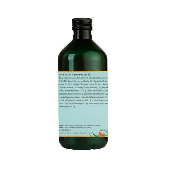 Kerala Ayurveda Khadirarishta 450ml - Herbal Blood Purifier for Acne Relief