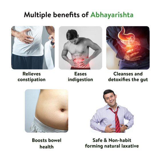 Kerala Ayurveda Abhayarishta 450ml - Natural Constipation Relief Kerala Ayurveda Abhayarishta 450ml - Natural Constipation Relief