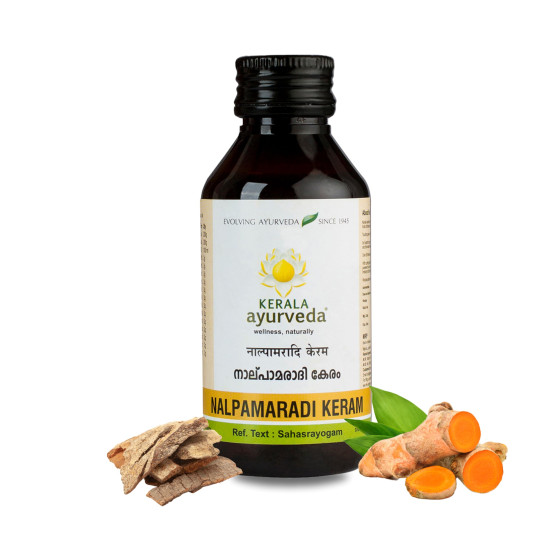 Kerala Ayurveda Nalpamaradi Keram 100ml - Herbal Detan Oil for All Skin Types