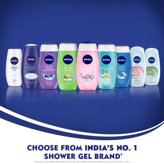 NIVEA Body Wash 250 ml - Clay Fresh Hibiscus & Grapefruit - Deep Cleansing