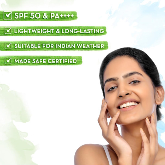 Mamaearth Ultra Light Indian Sunscreen - SPF 50 PA+++ Protection Mamaearth Ultra Light Indian Sunscreen - SPF 50 PA+++ Protection