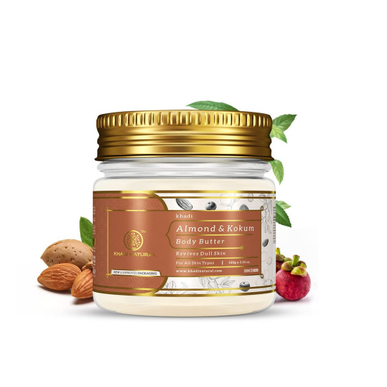 Khadi Natural Almond & Kokum Body Butter 100Gm - Nourishing Skincare