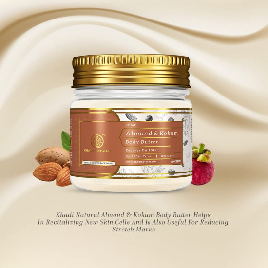 Khadi Natural Almond & Kokum Body Butter 100Gm - Nourishing Skincare