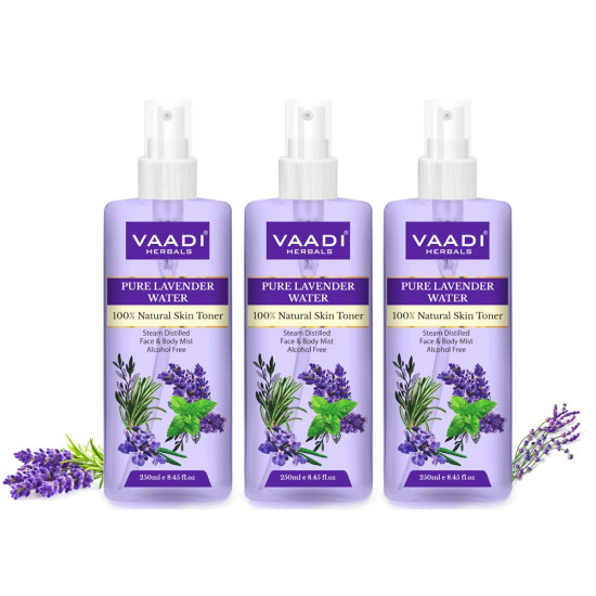 Vaadi Herbals Lavender Water - 100% Natural & Pure Skin Toner