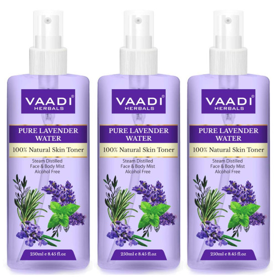 Vaadi Herbals Lavender Water - 100% Natural & Pure Skin Toner