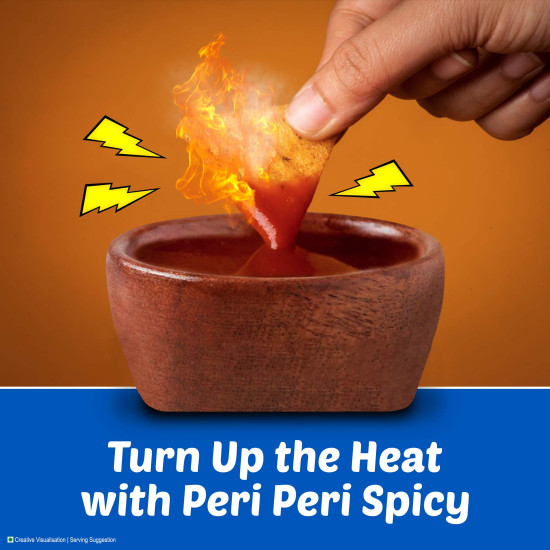 Bingo! Mad Angles Very Peri Peri - Spicy & Crunchy Corn-Based Triangle Chips