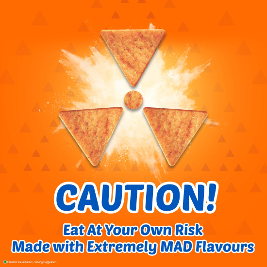 Bingo! Mad Angles Very Peri Peri - Spicy & Crunchy Corn-Based Triangle Chips