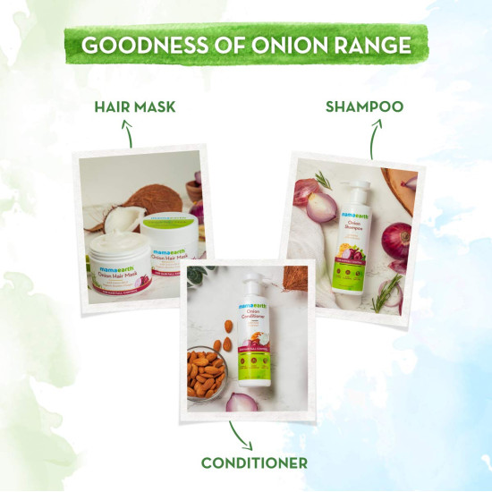 Mamaearth Onion Hair Mask - Reduces Hair Fall & Repairs Damaged Hair
