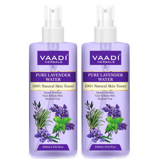 Vaadi Herbals Lavender Water - 100% Natural Skin Toner