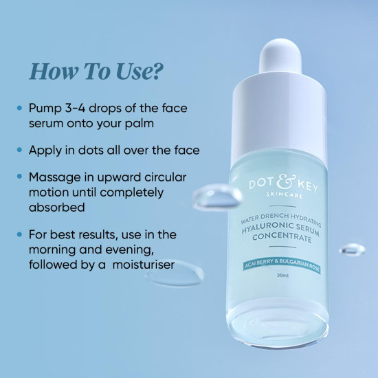 Dot & Key Hydrating Hyaluronic Acid Serum - For Plump, Glowing Skin
