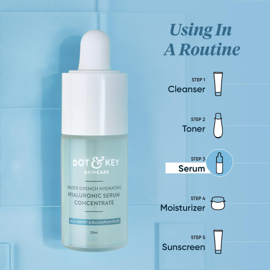 Dot & Key Hydrating Hyaluronic Acid Serum - For Plump, Glowing Skin