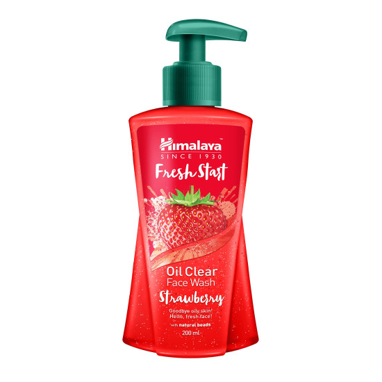 Himalaya Fresh Start Oil Clear Face Wash, Strawberry - Refreshing Oil-Free Cleanser