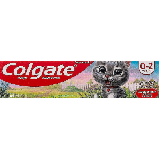 Colgate Kids Anticavity Toothpaste (2-5 years) - Strawberry Flavour with Free Stickers