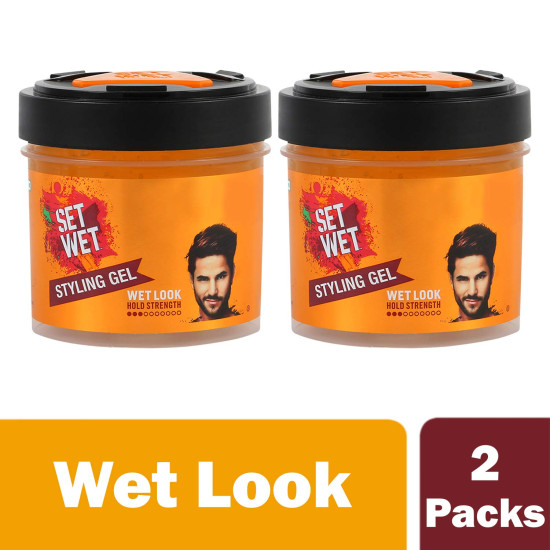 Set Wet Daily Hair Styling Gel for Men - Light Hold & Shine