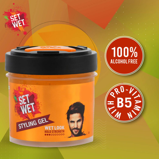 Set Wet Daily Hair Styling Gel for Men - Light Hold & Shine