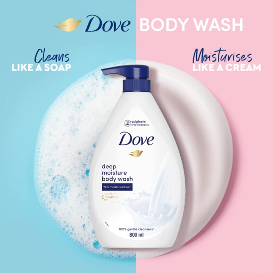 Dove Deeply Nourishing Body Wash - Moisturizing Body Wash for Softer Skin