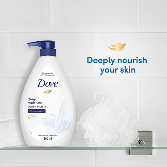 Dove Deeply Nourishing Body Wash - Moisturizing Body Wash for Softer Skin