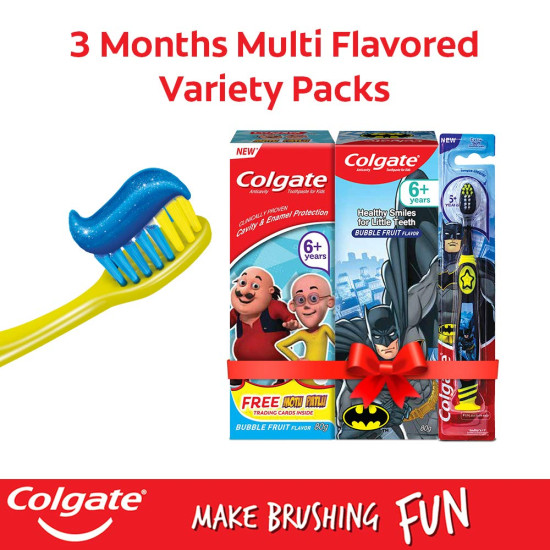 Colgate Kids Oral Care Variety Pack (for 6+ Years) - Fun & Effective Dental Care Colgate Kids Oral Care Variety Pack (for 6+ Years) - Fun & Effective Dental Care