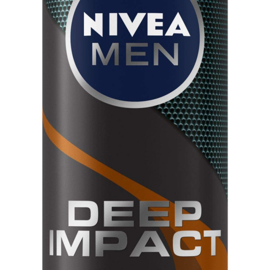 NIVEA MEN Deep Impact Energy Deodorant 150ml - With Black Carbon for 48 Hour Freshness